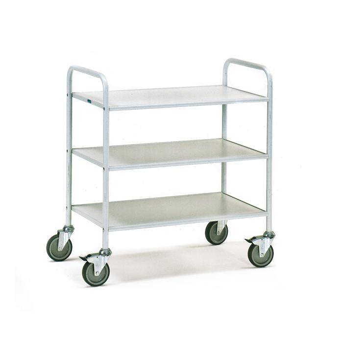 Bürowagen - 150 kg - mit 3 Böden und offenen Seitenwänden