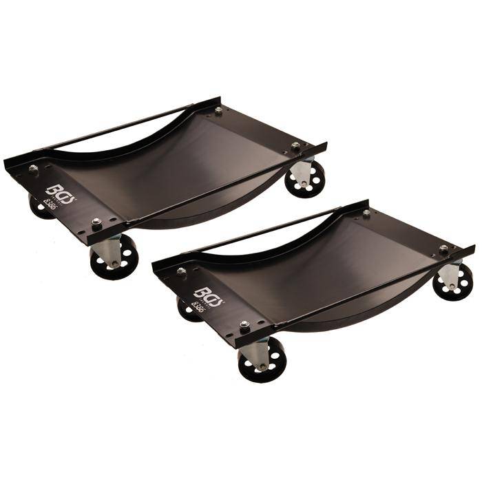 Auto-Rangierschalen - 1 Paar - Tragkraft pro Stück 450 kg - 4 Lenkrollen