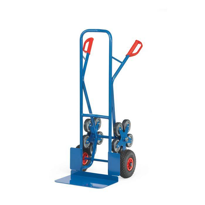 Treppenkarre - 200 kg - mit 2 fünfarmigen Rad-Sternen - breite Schaufel
