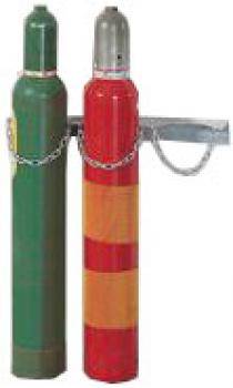 Gasflaschenwandhalter Ø 140mm - "Typ WH" - BxTxH 575 x 130 x 60 mm - Werkstoff Stahl