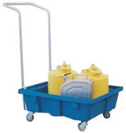 Auffangwanne "FSR 6.2" - fahrbar - Ausstattung ohne Gitterrost - Maße außen BxTxH (mm) 795 x 645 x 310