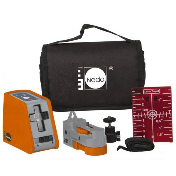 Nedo X-Liner 2 - Selbstnivellierender Kreuzlinien-Laser - Arbeitsbereich ca. 15 m - Laserklasse 2M Nedo X-Liner 2 - Selbstnivellierender Kreuzlinien-Laser - Arbeitsbereich ca. 15 m - Laserklasse 2M