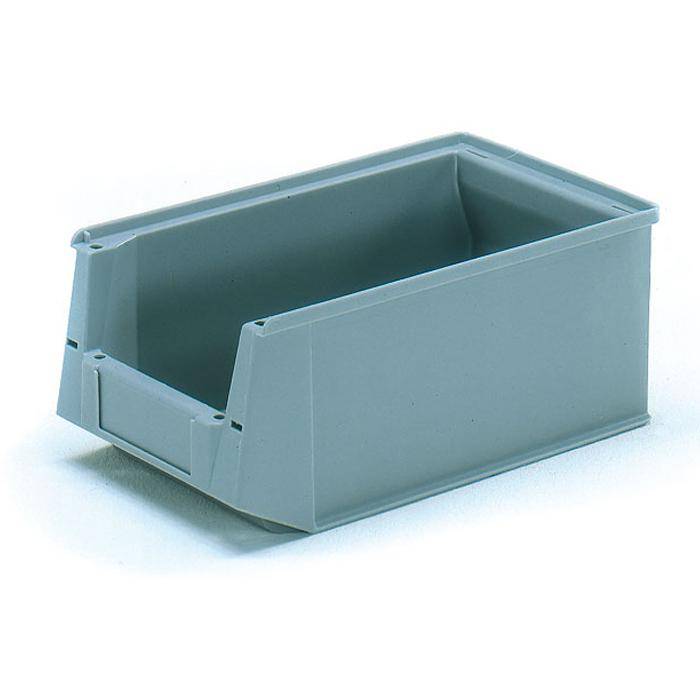 Sichtlagerkasten - Kunststoff - Farbe grau