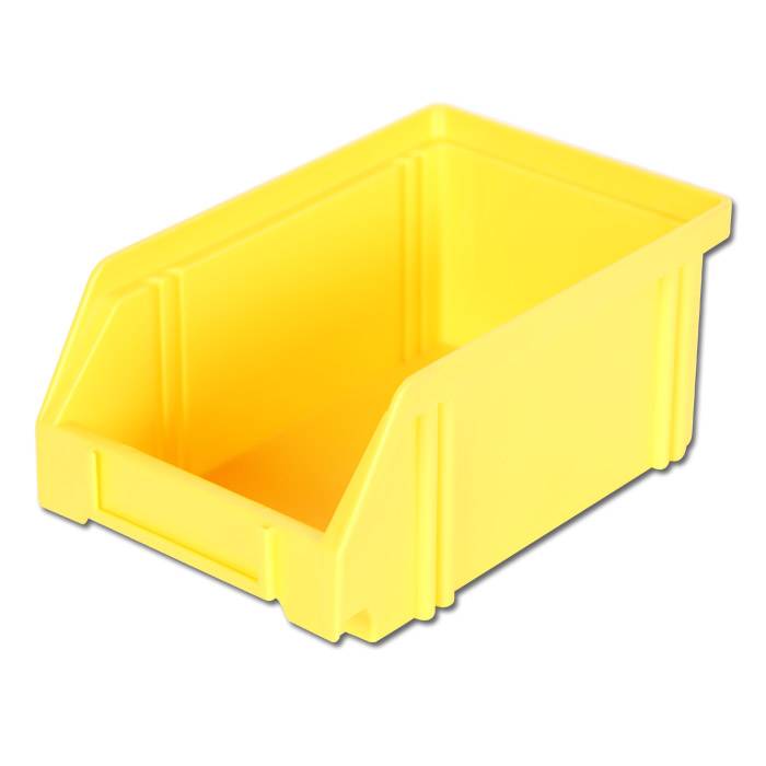 Sichtlagerkasten - stapelbar - 160/140 x 105 x 75 mm - LK 4 - Farbe gelb