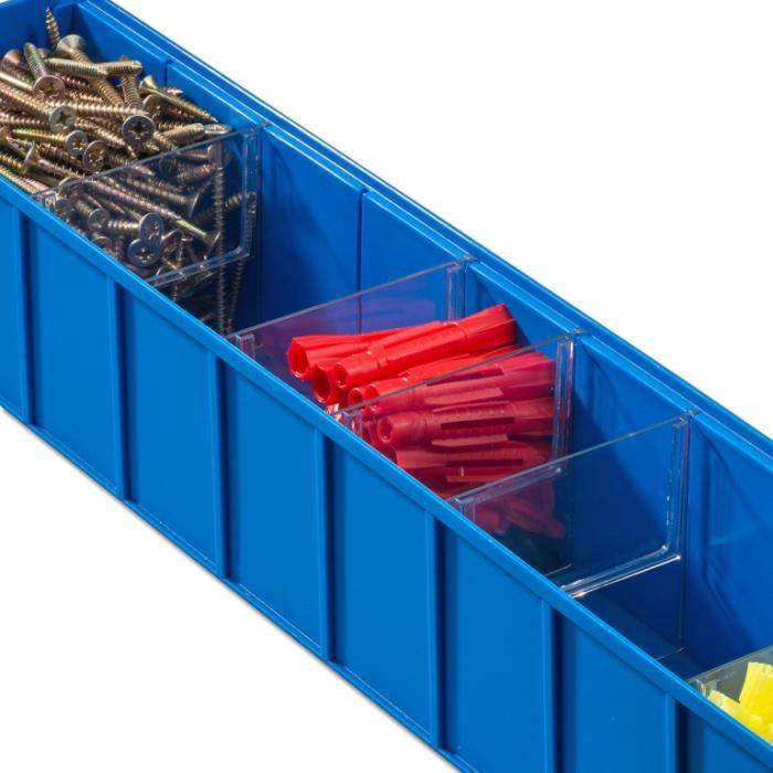 Trennsteg ProfiPlus ShelfBox Divider S - Maße (B x T x H) 85 x 1 x 75 mm - Farbe transparent