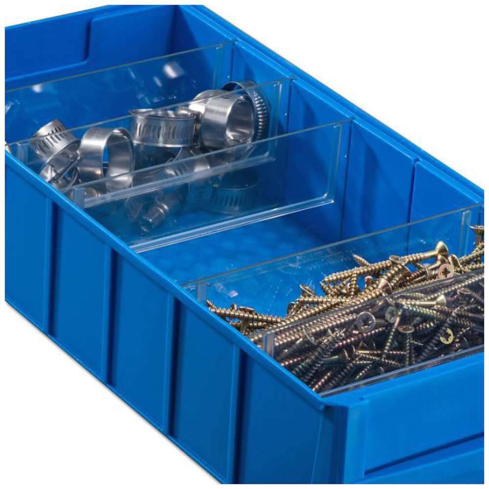 Trennsteg ProfiPlus ShelfBox Divider B - Außenmaße (B x T x H) 175 x 1 x 75 mm - Farbe transparent