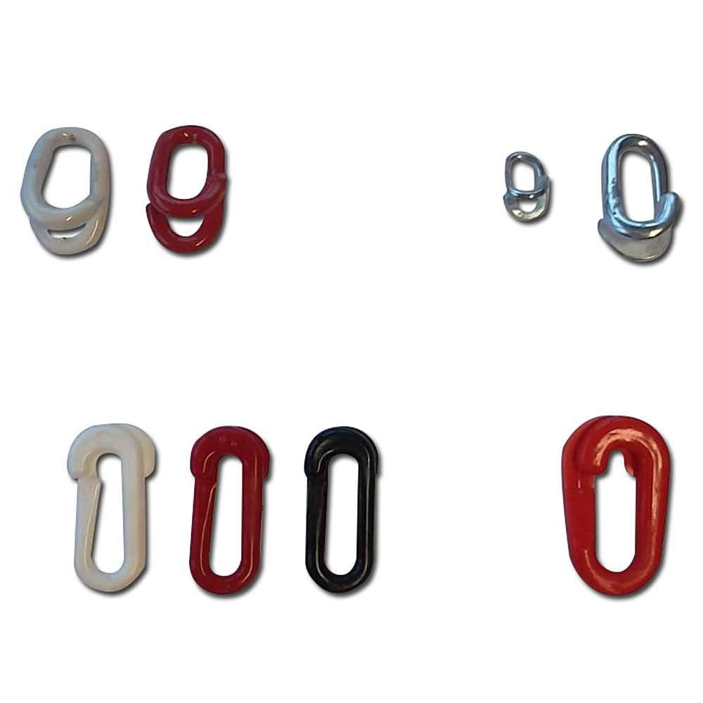 Ketten-Glieder - Ø 6 mm - rot - Kunststoff