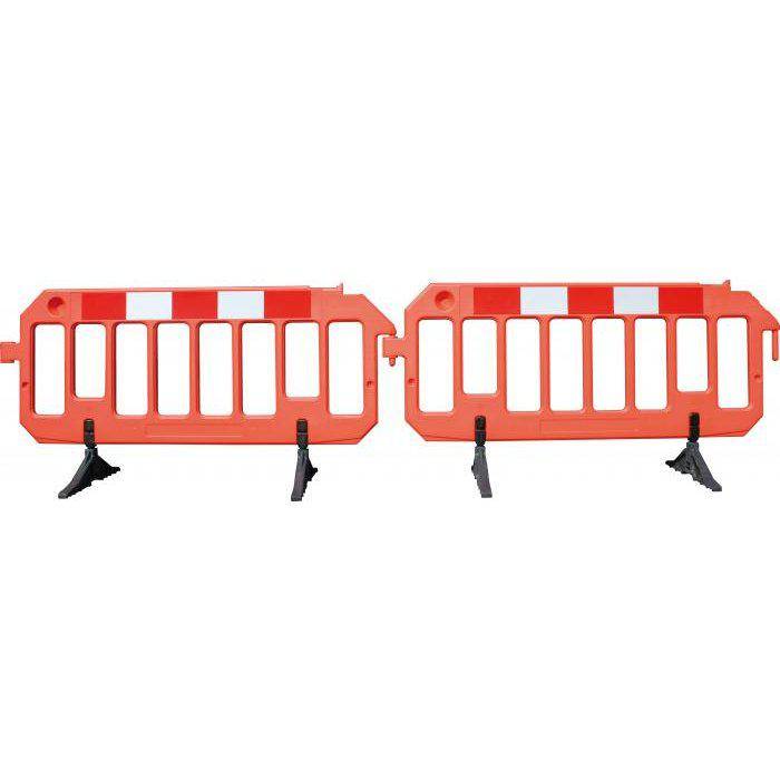 Kunststoff-Schranke - mit verstellbaren Füßen - 2000x1000 mm