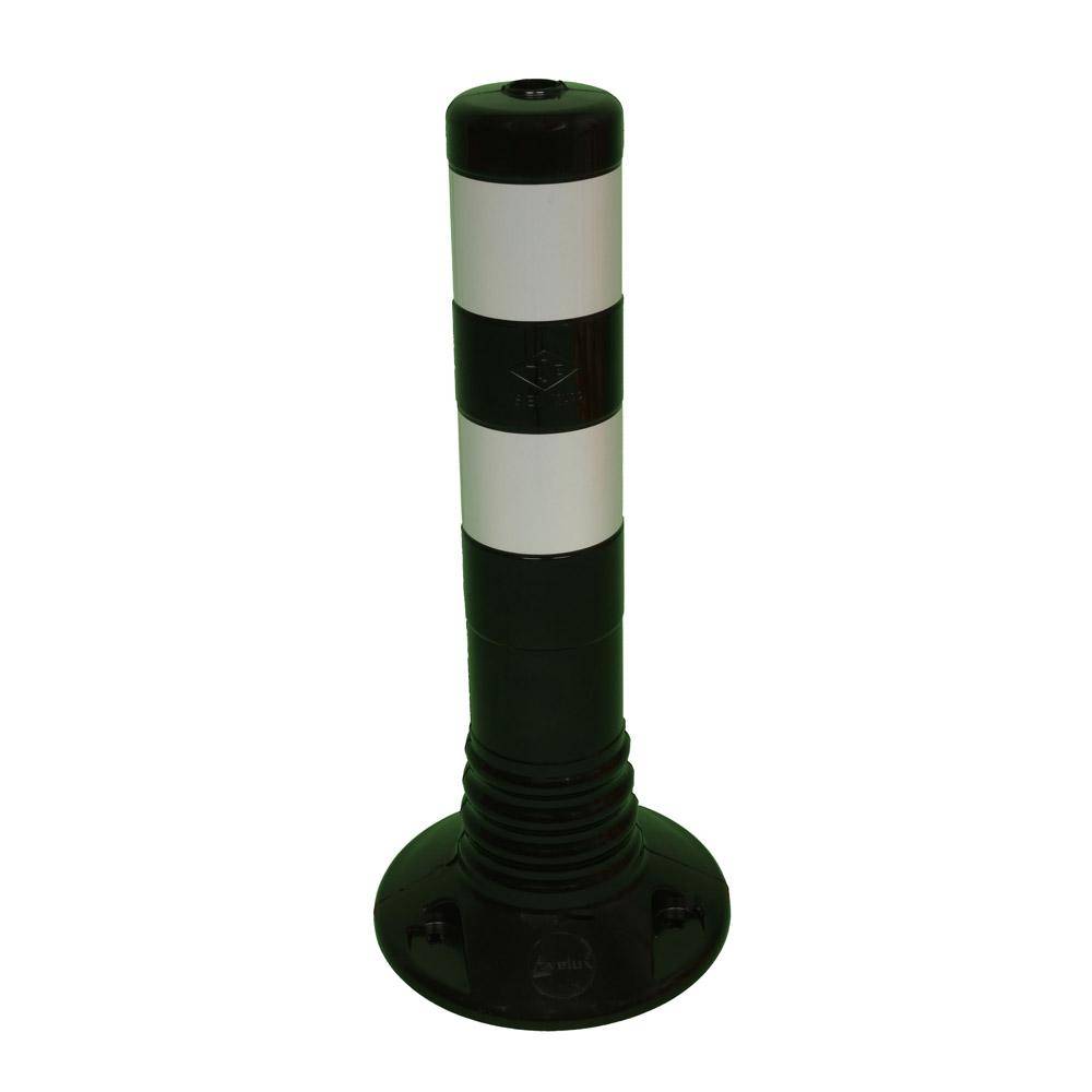 Absperrpfosten - Ø 80 - Höhe 450 mm - flexibel - schwarz reflektierend - Material PUR