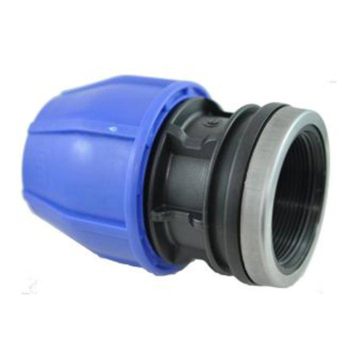 Anschlussverschraubung - Polypropylen - für PE-Rohre - Rohr-Ø 90 mm - Innengewinde G 3" - PN 12,5 - Preis per Stück