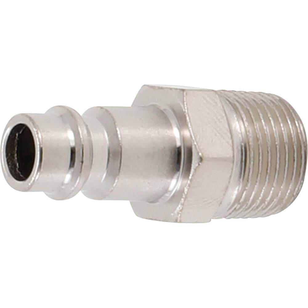 Druckluft-Stecknippel - Druckluftgeräte Größen mittlerer und großer Größe - Anschluss Außengewinde 3/8" - CV-Stahl