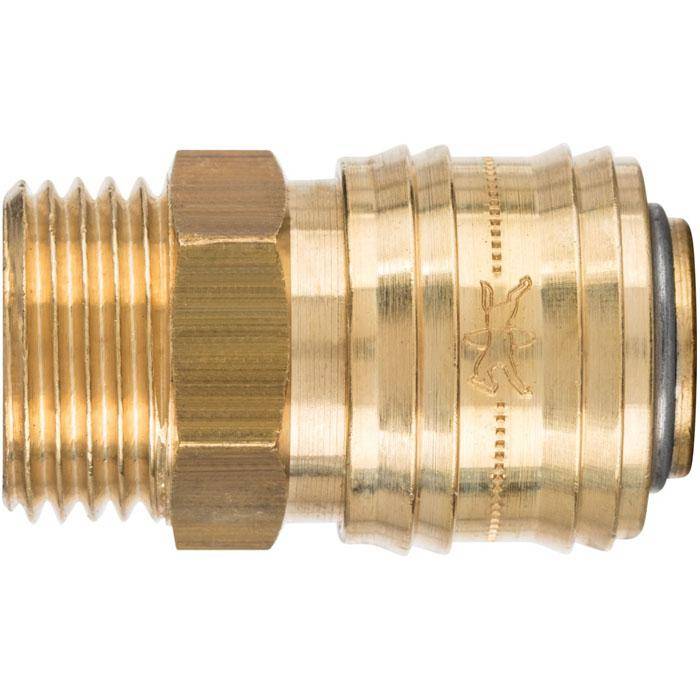 Kupplung mit Ventil - PFERD - selbstabstellend - mit 1/2" Außengewinde