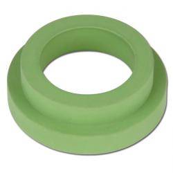 Ein runder, hellgrüner Gummi-O-Ring-Dichtring wird gezeigt. Er ist darauf ausgelegt, eine Dichtung zwischen zwei Oberflächen zu bilden und Lecks zu verhindern.