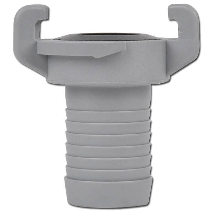 GEKA, Klauenkupplung - für Schlauch Innen-Ø 10 mm (3/8") - PA 6 GF 15 mit NBR Formdichtring - Breite 58 mm, Nockenweite 40 mm