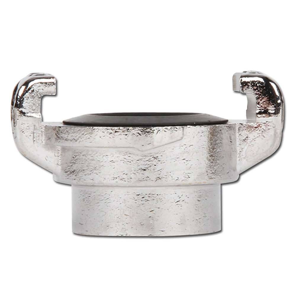 Gewindestück - für GEKA Gießgeräte - Innengewinde 1/2" - Messing verchromt - Flachdichtring gewindeseitig SBR - robust, lange Lebensadauer