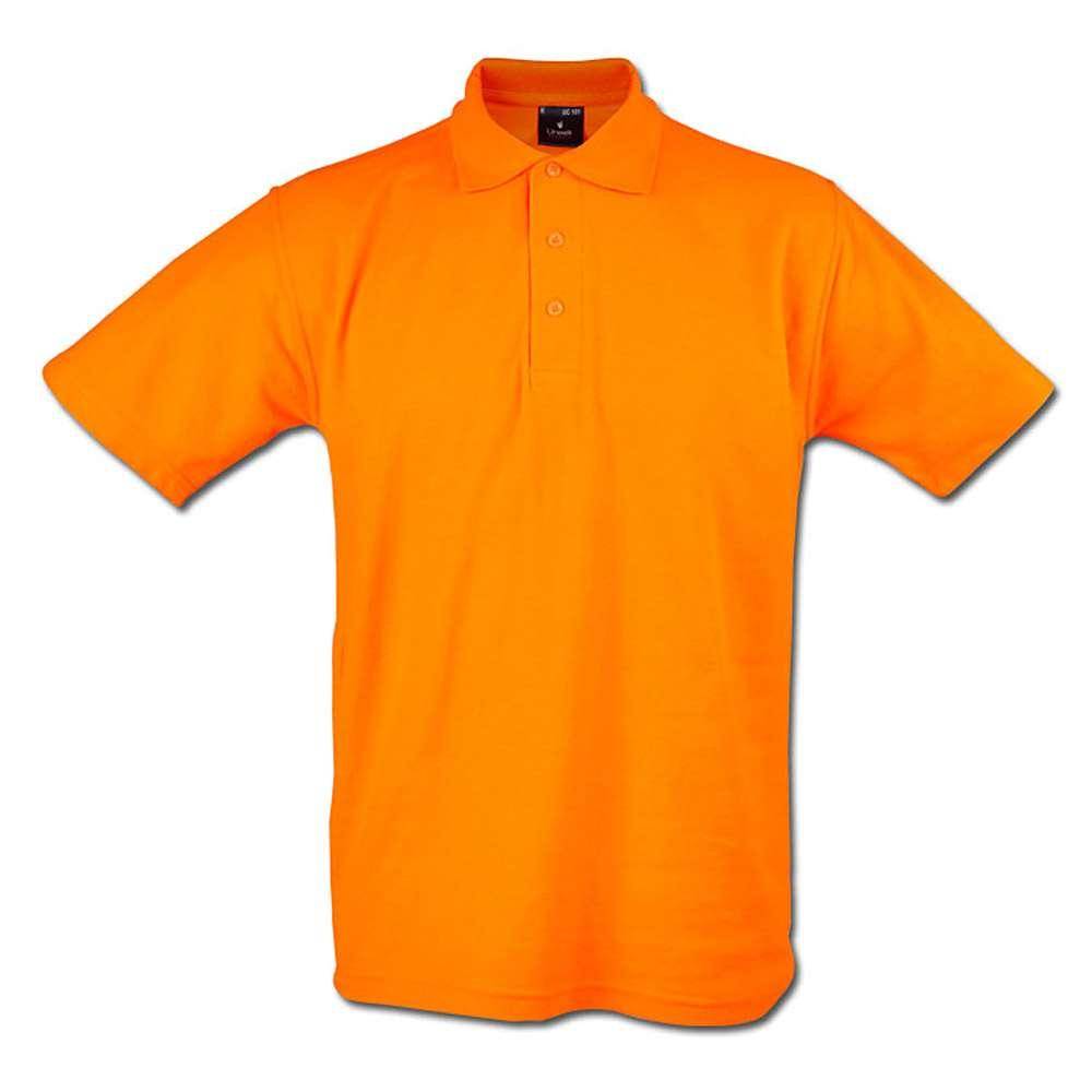 Restposten - Poloshirt - Gr. XS - orange - 50% PES - 50% CO - 220 g/m² - 60°C waschbar - sehr robust - gestrickter Kragen - für Freizeit und Beruf