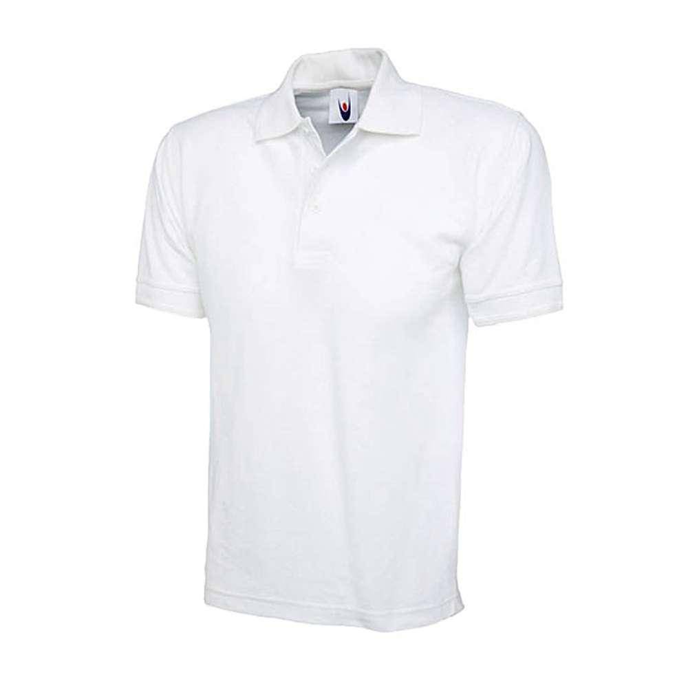 Restposten - Poloshirt - Größe L - weiss - 50% PES - 50% CO - 40°C waschbar - sehr robust - verstärkter Kragen - verlängerter Rückseite - "Ultim