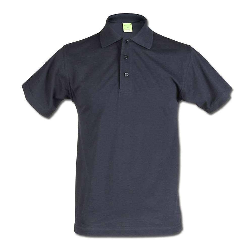 Restposten - Poloshirt - Gr. S - marineblau - 50% PES - 50% CO - 60°C waschbar - sehr robust - verstärkter Kragen - verlängerter Rückseite - "Acti