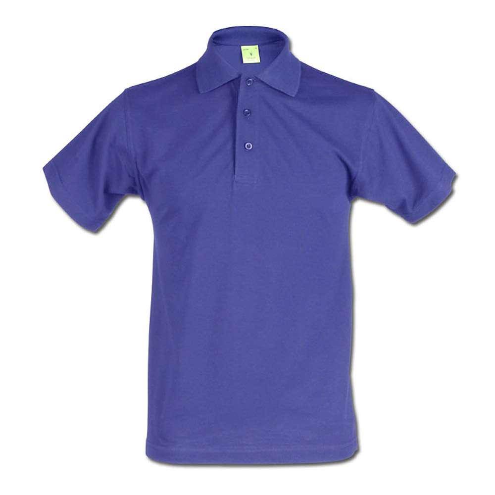 Restposten - Poloshirt - Größe M - königsblau - 50% PES - 50% CO - 60°C waschbar - sehr robust - verstärkter Kragen - verlängerter Rückseite -