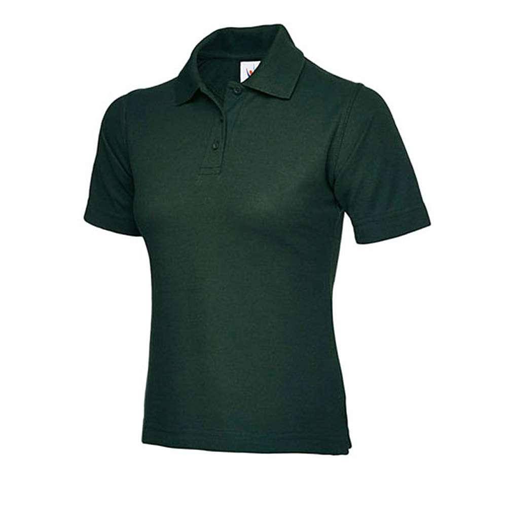 Restposten - Poloshirt - Größe XS - flaschengrün - 50% PES - 50% CO - ideale Passform - Seitenschlitzen - verstärkter Kragen - verlängerter Rück