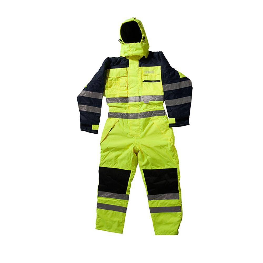 Thermo Overall - Ocean - Warnschutzklasse 3 - Atmungsaktiv - S - Gelb/ Marine