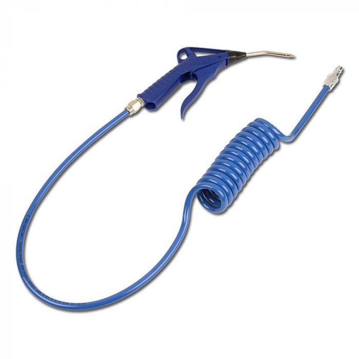 Ausblasepistole mit PU-Spiralschlauch CEJN - fein dosierbar - Kunststoff