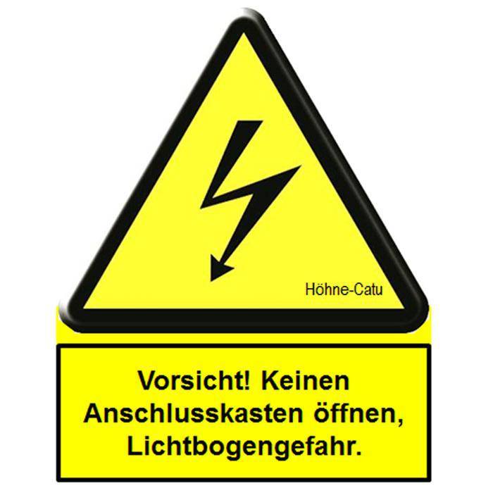 Hinweis-Schild - "Batterieraum" - 246x200 mm - 1 mm - PCV - DIN EN 50438