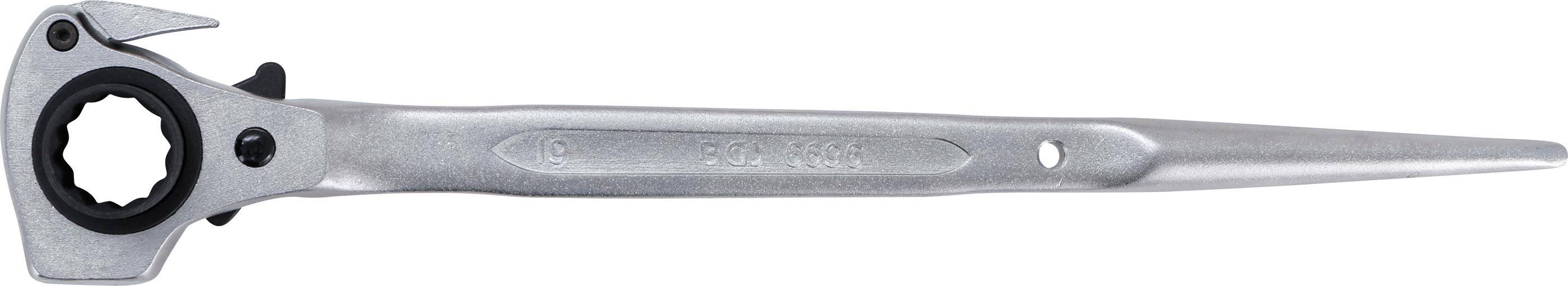 BGS technic Gerstbauer-Knarre | 4-in-1 | SW 19 x 22 mm