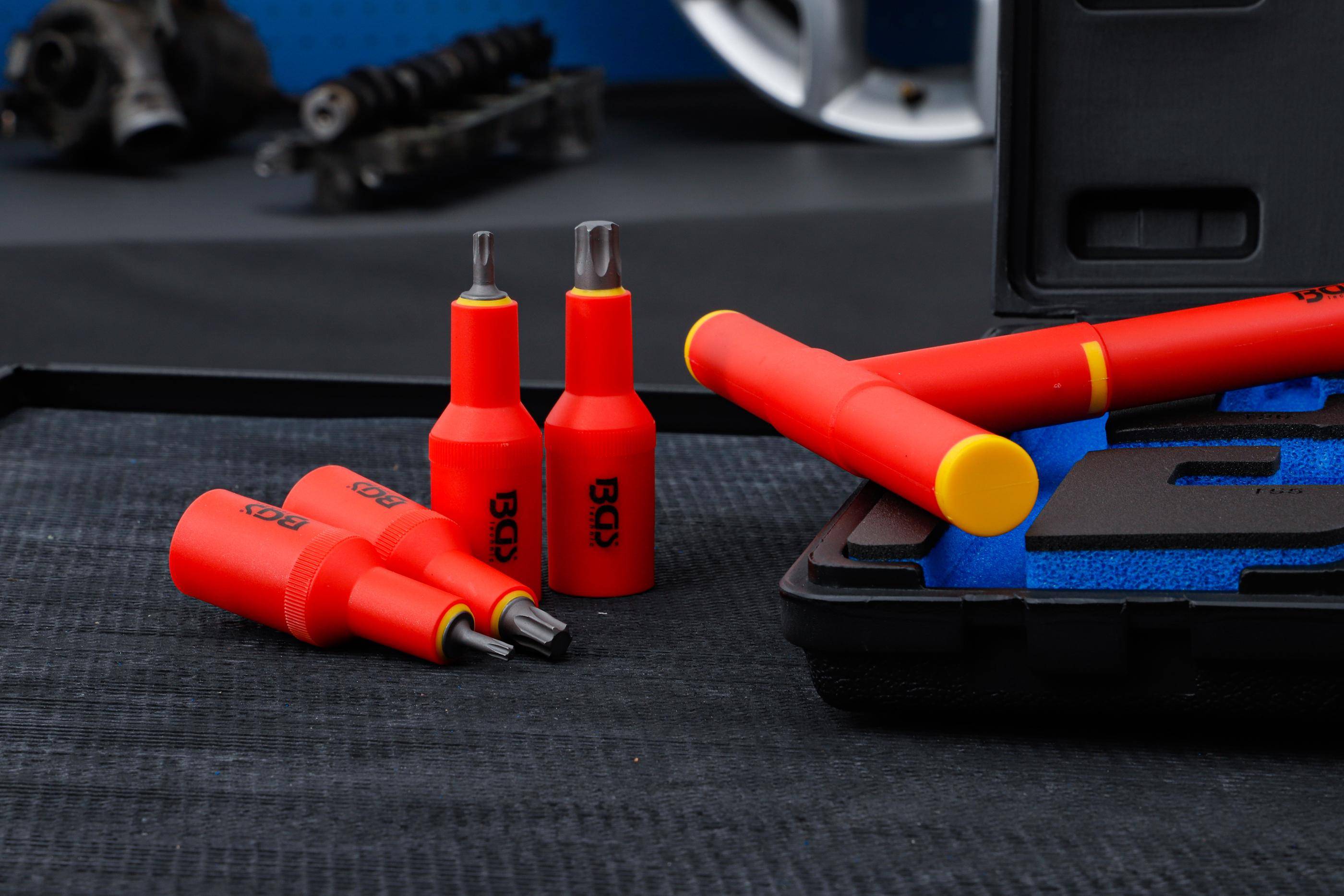 BGS technic VDE-Bit-Einsatz-Satz | Antrieb Innenvierkant 12,5 mm