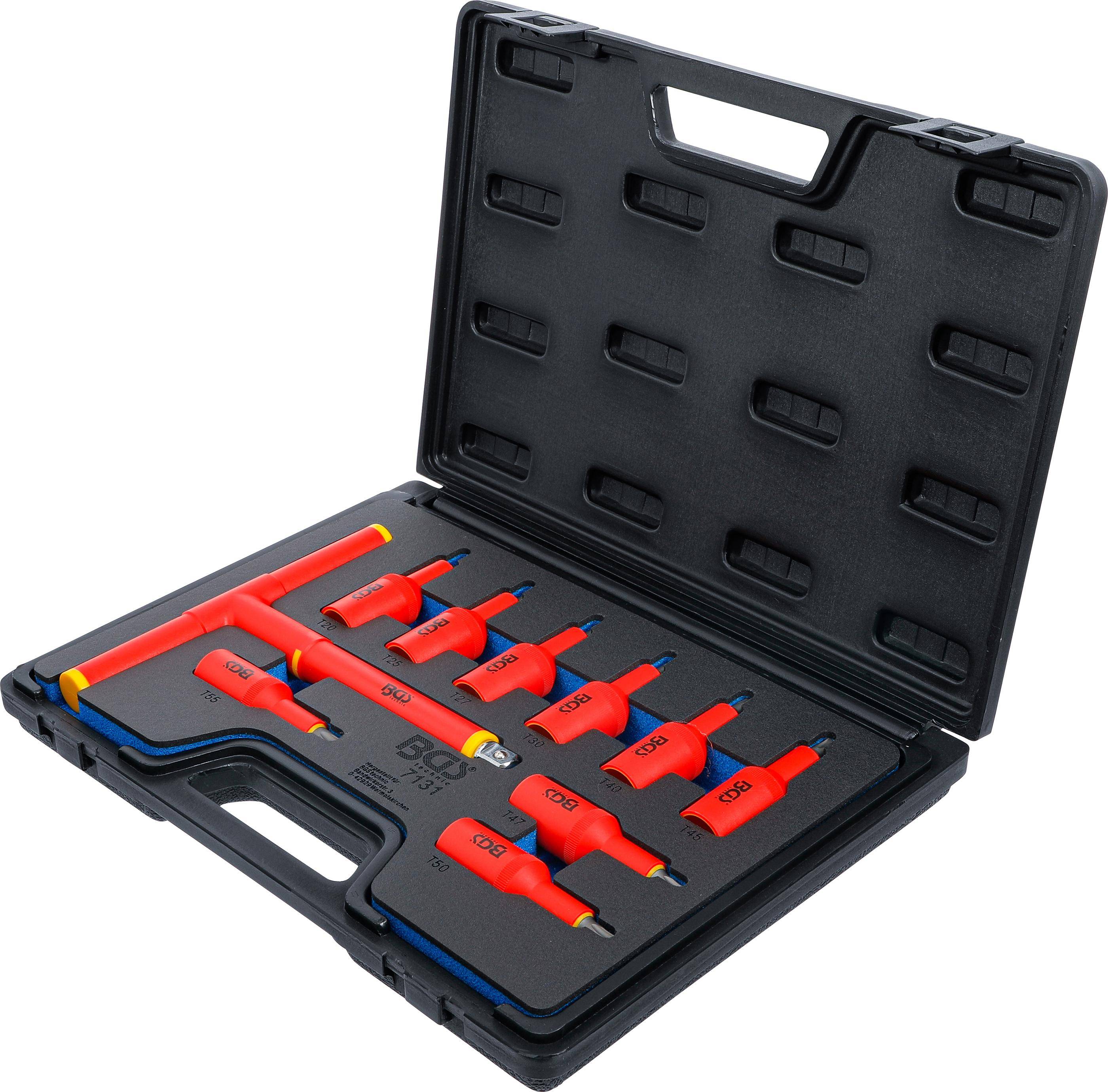 BGS technic VDE-Bit-Einsatz-Satz | Antrieb Innenvierkant 12,5 mm