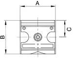 Riegler Verteiler »multifix«, schmale Ausführung, BG 1, G 1/4, mit 4 Abgängen: 3 x G 1/4 und 1 x G 1/8, Eingangsdruck max. 16 bar<br>Vierfachverte
