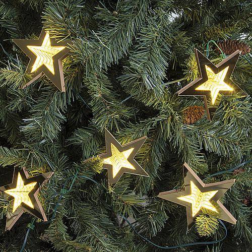 LED Lichterkette 11 Infinity Mirror Sterne 62665