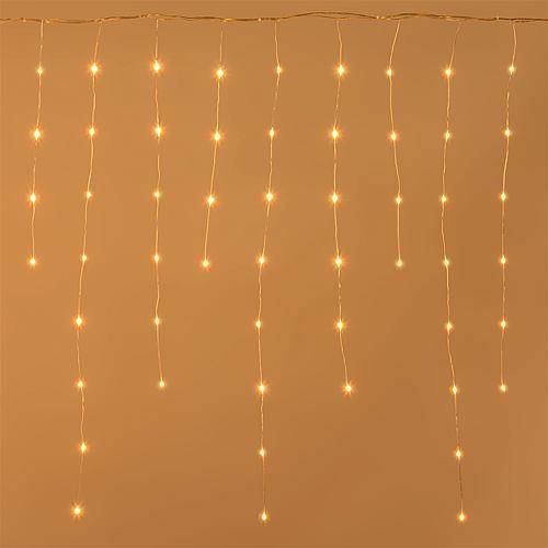 MHB LED-Eisregenkette 'Professional' 252 flg. bernsteinfarben 55148