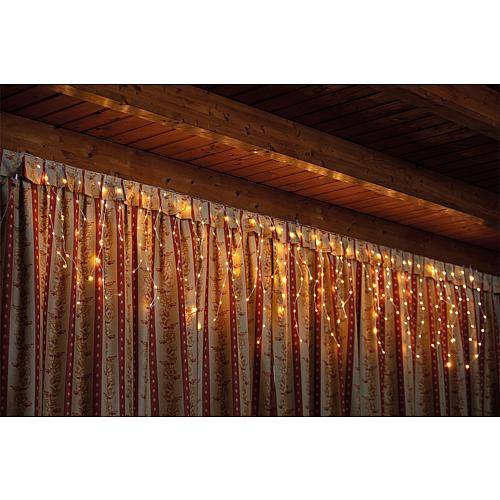 MHB LED-Eisregenkette 'Professional' 252 flg. bernsteinfarben 55148