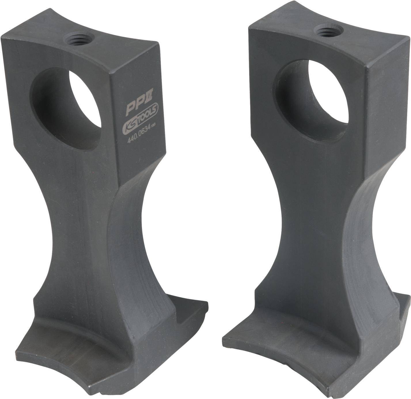 KS TOOLS Werkzeuge-Maschinen GmbH Demontage-Druckfuß-Satz für Kompaktradlager, 2-tlg (440.0634)