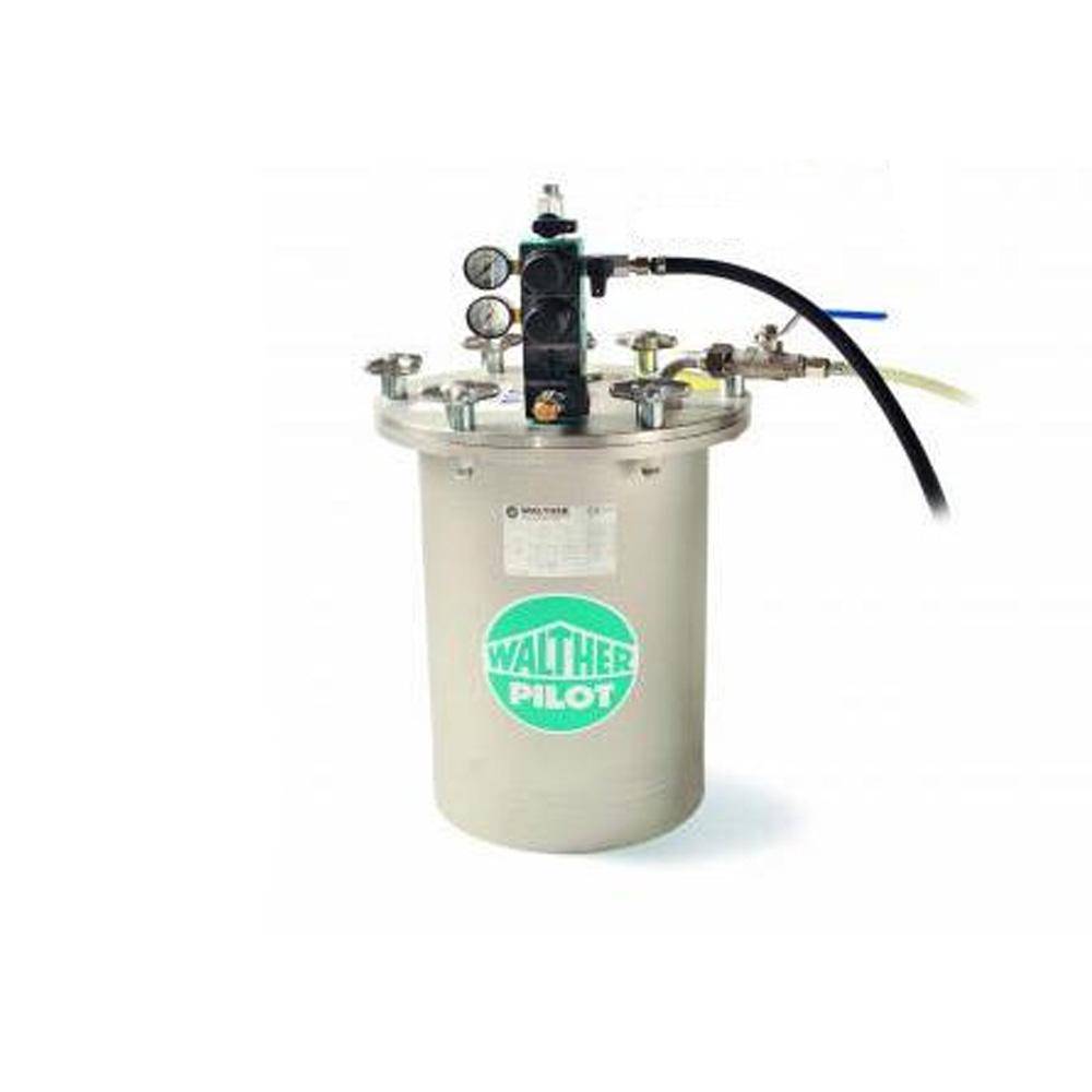 WALTHER-Materialdruckbehälter Typ MDG 22 - Edelstahl - Viton - 6,0 bar - ohen Rührwerk - Nutzinhalt 19,5 l
