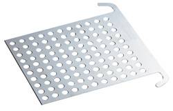 Abstreif-Gitter - Metall glanzverzinkt - Maße 14,5 x 20 cm - mit Lochung und Haken - VE 10 Stück - Preis per VE