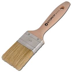 Ein Pinsel mit Holzgriff und „STORCH-PINSEL