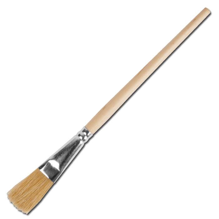 Emaillelack-Pinsel - helle China-Borste - flach-oval - Größe 12 - VE 12 Stück - Preis per VE
