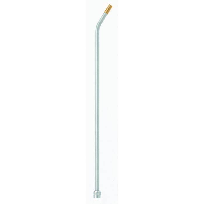 Auslaufrohr G 1/2" - Leichtmetall - Biegung 35º - Muttern-Gewinde - G 1/2" - Rohrlänge 25 cm