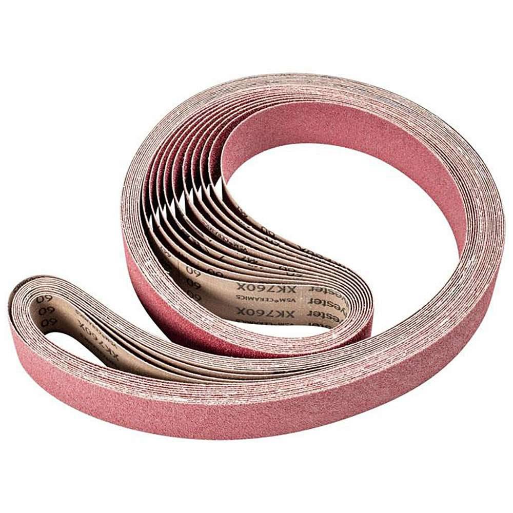 Schleifband - PFERD - Keramikkorn CO - Korngröße 60 - Bezeichnung BA 50/2000 X CO 60 - Maße (T x L) 50 x 2000 mm - VE 10 Stück - Preis per VE