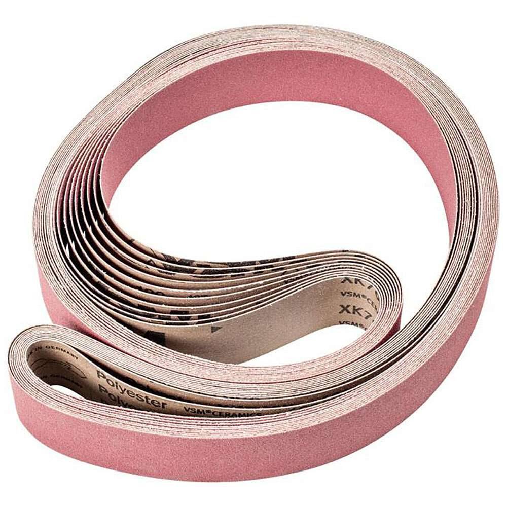Schleifband - PFERD - Keramikkorn CO - Korngröße 120 - Bezeichnung BA 50/2000 X CO 120 - Maße (T x L) 50 x 2000 mm - VE 10 Stück - Preis per VE