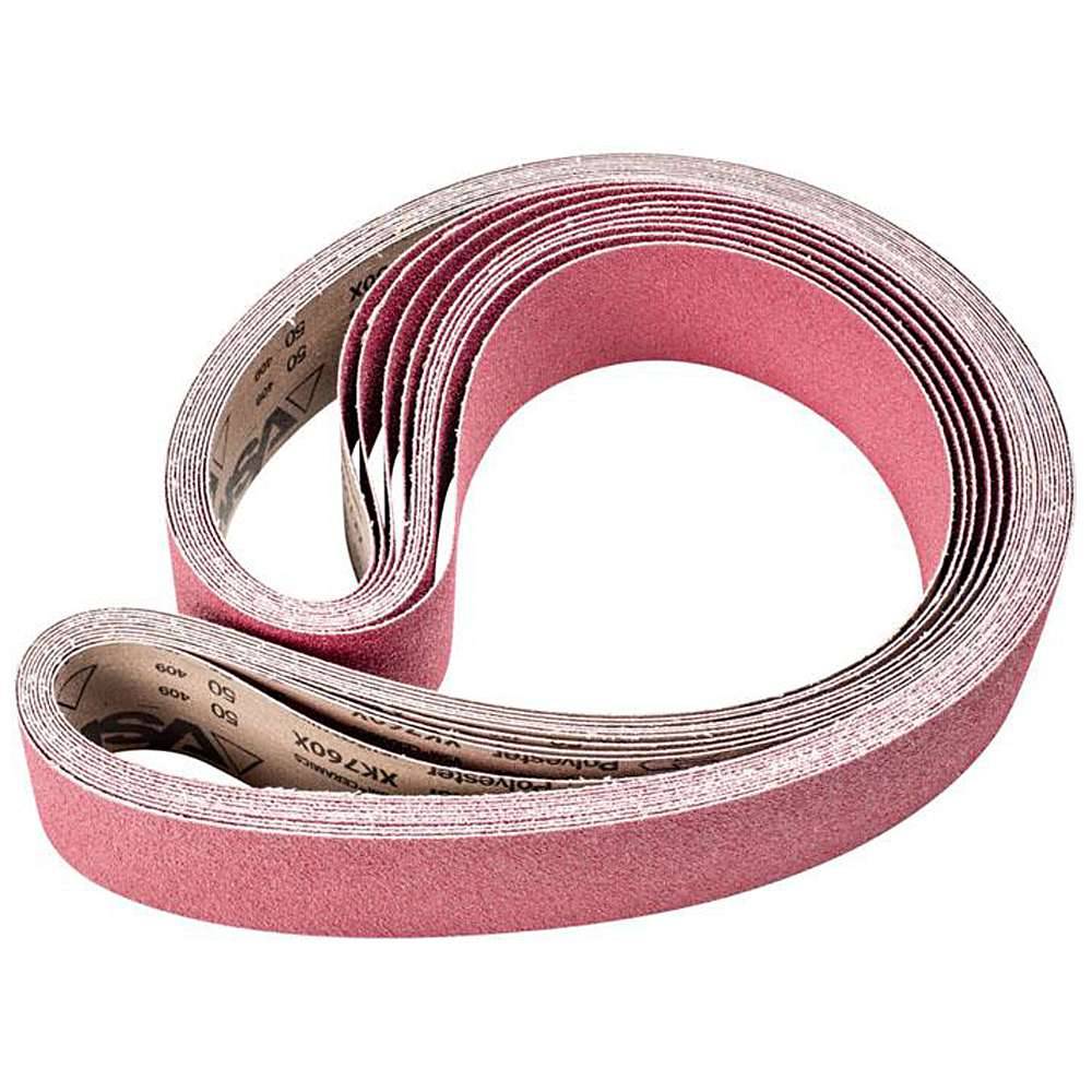 Schleifband - PFERD - Keramikkorn CO - Korngröße 50 - Bezeichnung BA 75/2000 X CO 50 - Maße (T x L) 75 x 2000 mm - VE 10 Stück - Preis per VE