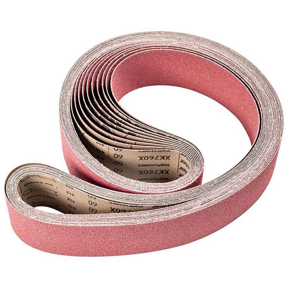 Schleifband - PFERD - Keramikkorn CO - Korngröße 60 - Bezeichnung BA 75/2000 X CO 60 - Maße (T x L) 75 x 2000 mm - VE 10 Stück - Preis per VE