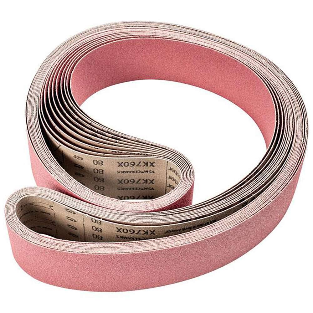 Schleifband - PFERD - Keramikkorn CO - Korngröße 80 - Bezeichnung BA 75/2000 X CO 80 - Maße (T x L) 75 x 2000 mm - VE 10 Stück - Preis per VE