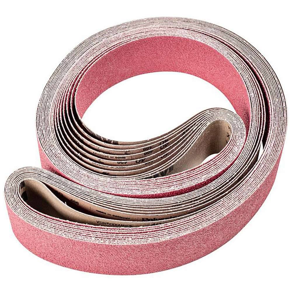 Schleifband - PFERD - Keramikkorn CO - Korngröße 40 - Bezeichnung BA 75/2500 X CO 40 - Maße (T x L) 75 x 2500 mm - VE 10 Stück - Preis per VE