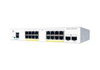 Cisco Catalyst 1000-16T-2G-L - Switch - managed - 16 x 10/100/1000 + 2 x Gigabit SFP (Uplink)