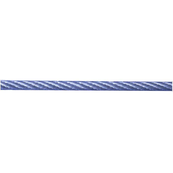 Stahldrahtseil - kunststoffummantelt - auf Spule - Ø 4/6 mm - Reißgrenze 941 kg - Belastbarkeit 117 kg - Länge 55 m - Preis per Rolle
