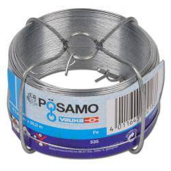 Draht zum Binden und Befestigen - Ø 0,9 mm - Oberfläche verzinkt - 50 m je Spinne - Preis per rolle