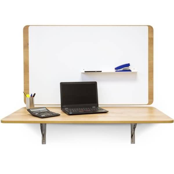 Homeoffice-Klapptisch BxTxH 115x33cm Platte Melamin eiche